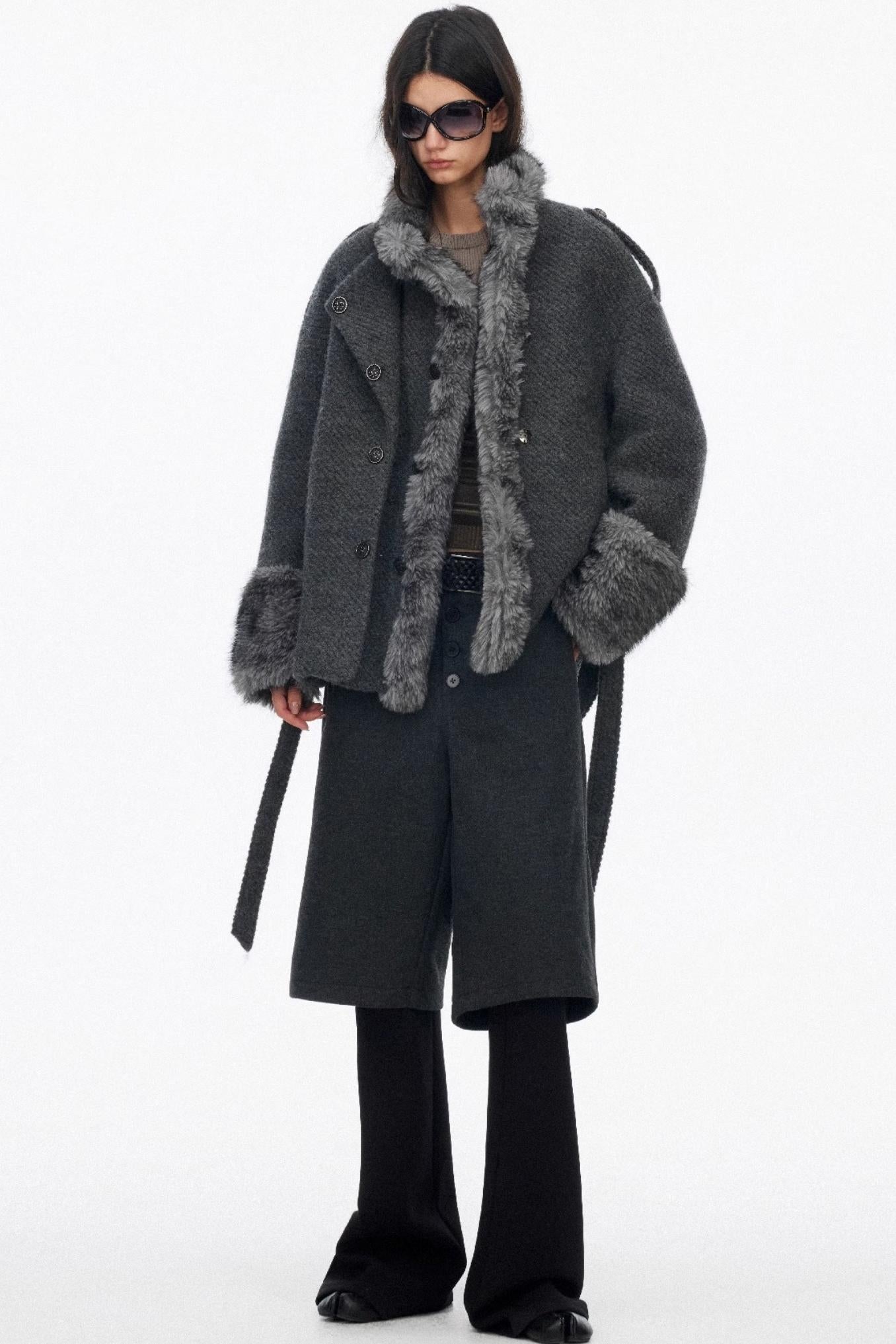 Layered Draped Bootcut Pants