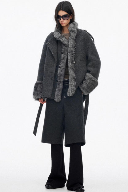 Layered Draped Bootcut Pants