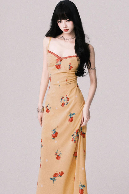 Twilight Floral Halter Dress