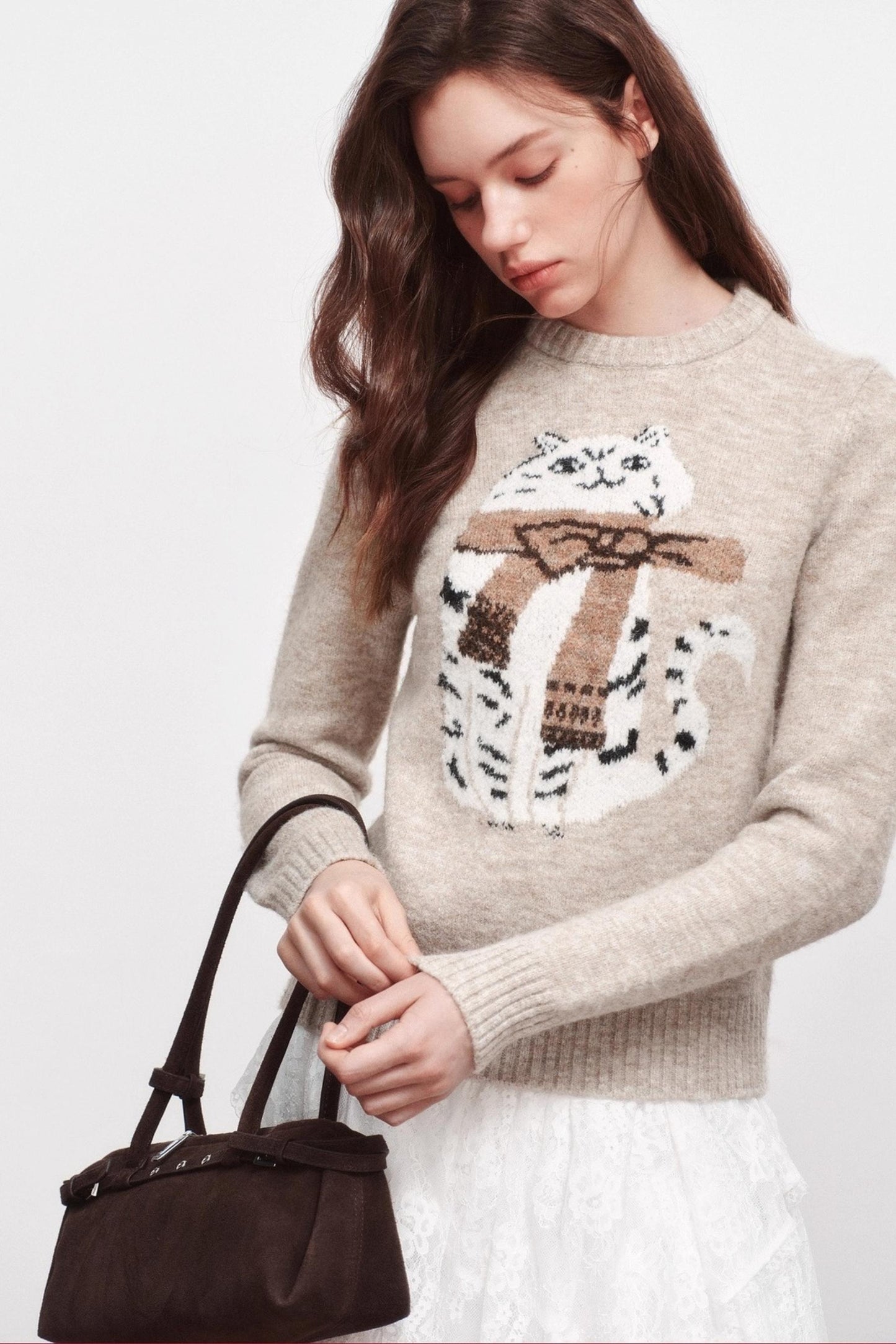 Kitten Crew Neck Sweater