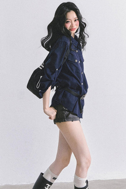 Autumn White Polo Shirt & Pants Set-Up