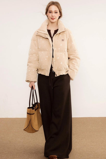 Wool Knit Wide-Leg Pants