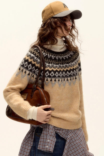 Retro Color-Blocked Baseball Cap