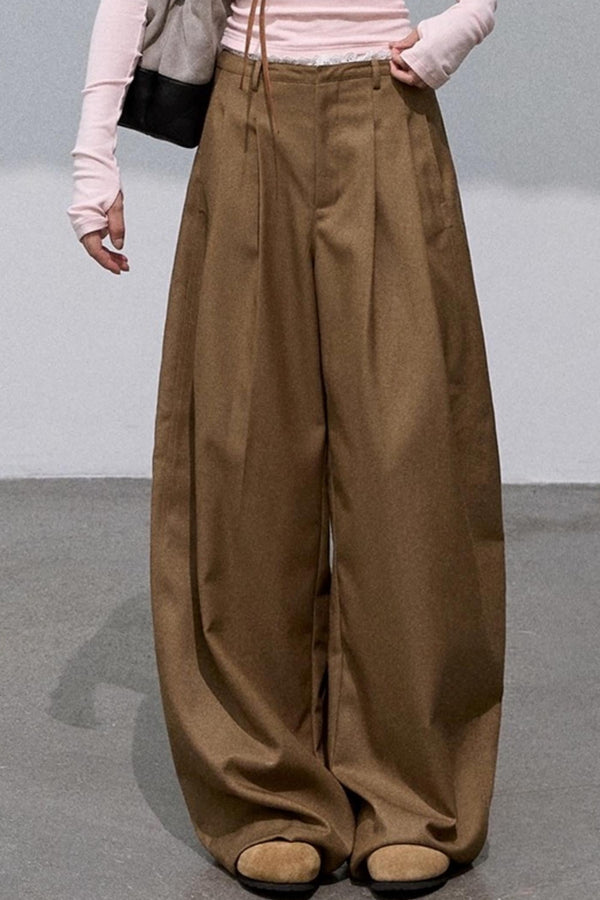 Lazy Lace Drape Suit Pants