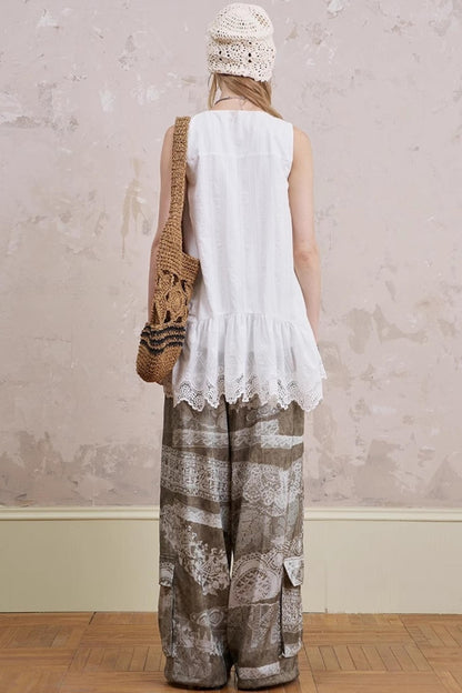 Romantic Sleeveless Ensemble Top