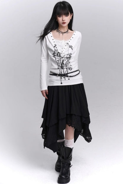 American Fake Two-Piece T-shirt