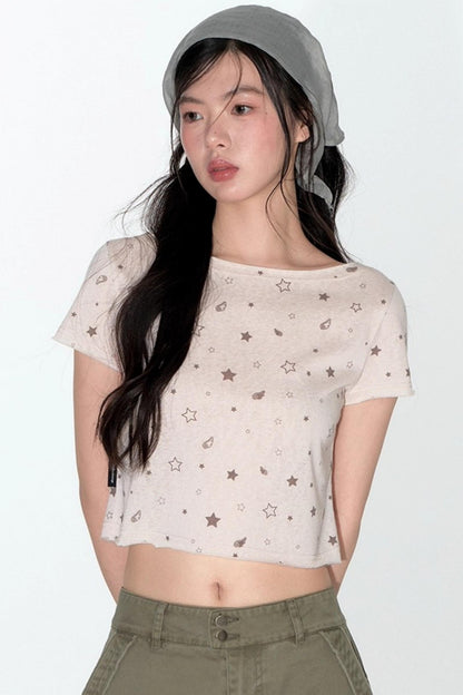 Original Star Print Short Sleeve T-Shirt