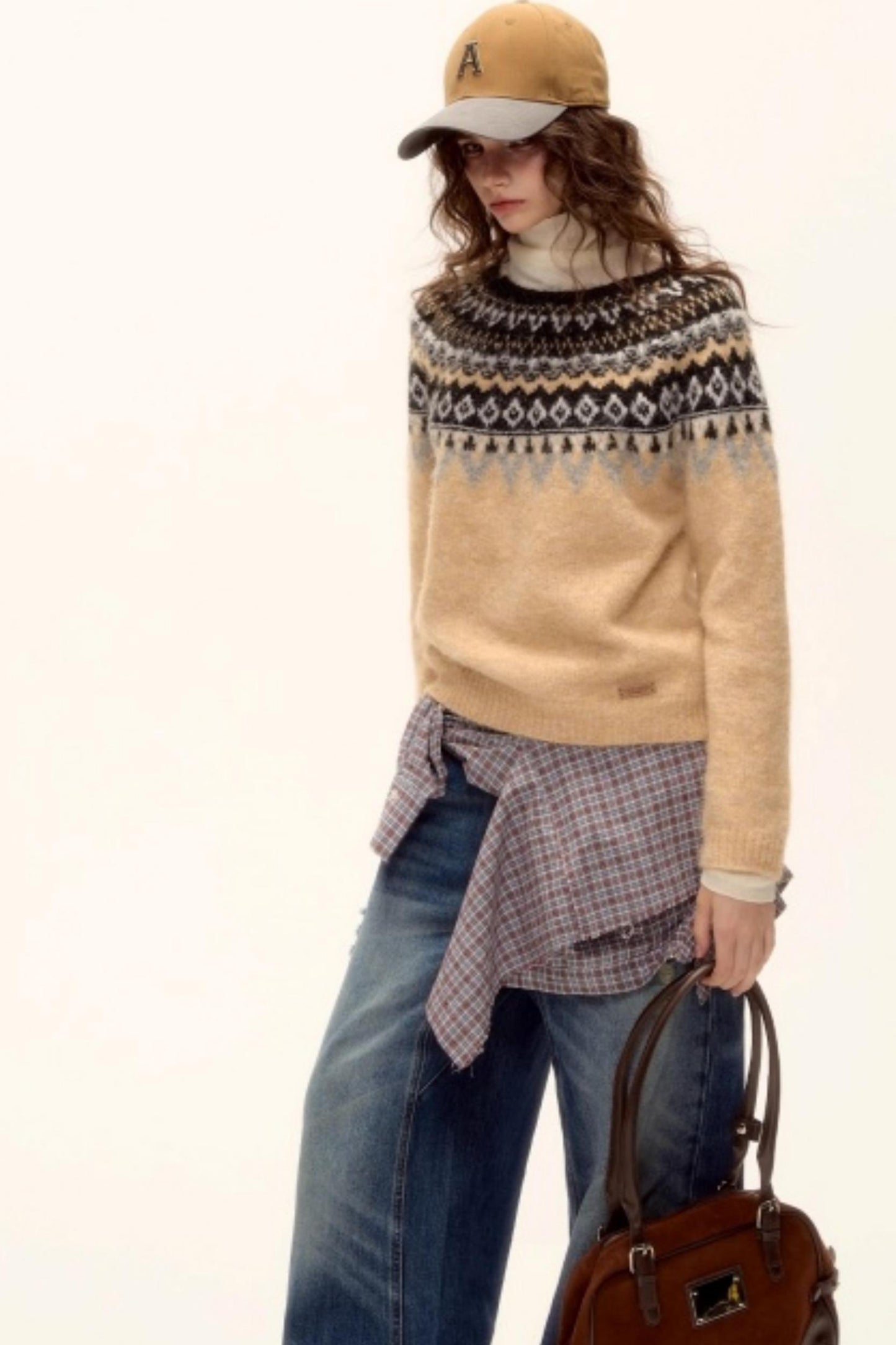 Wool Blend Fair Isle Sweater
