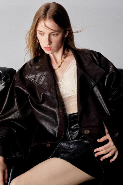 Mountain Chestnut Leather Jacket