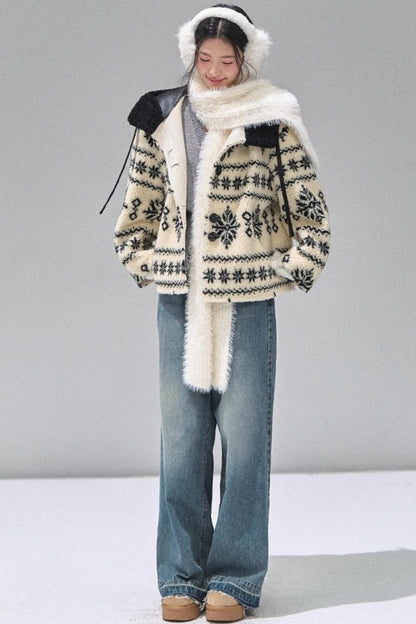 Thickened Hooded Fleece Jacket