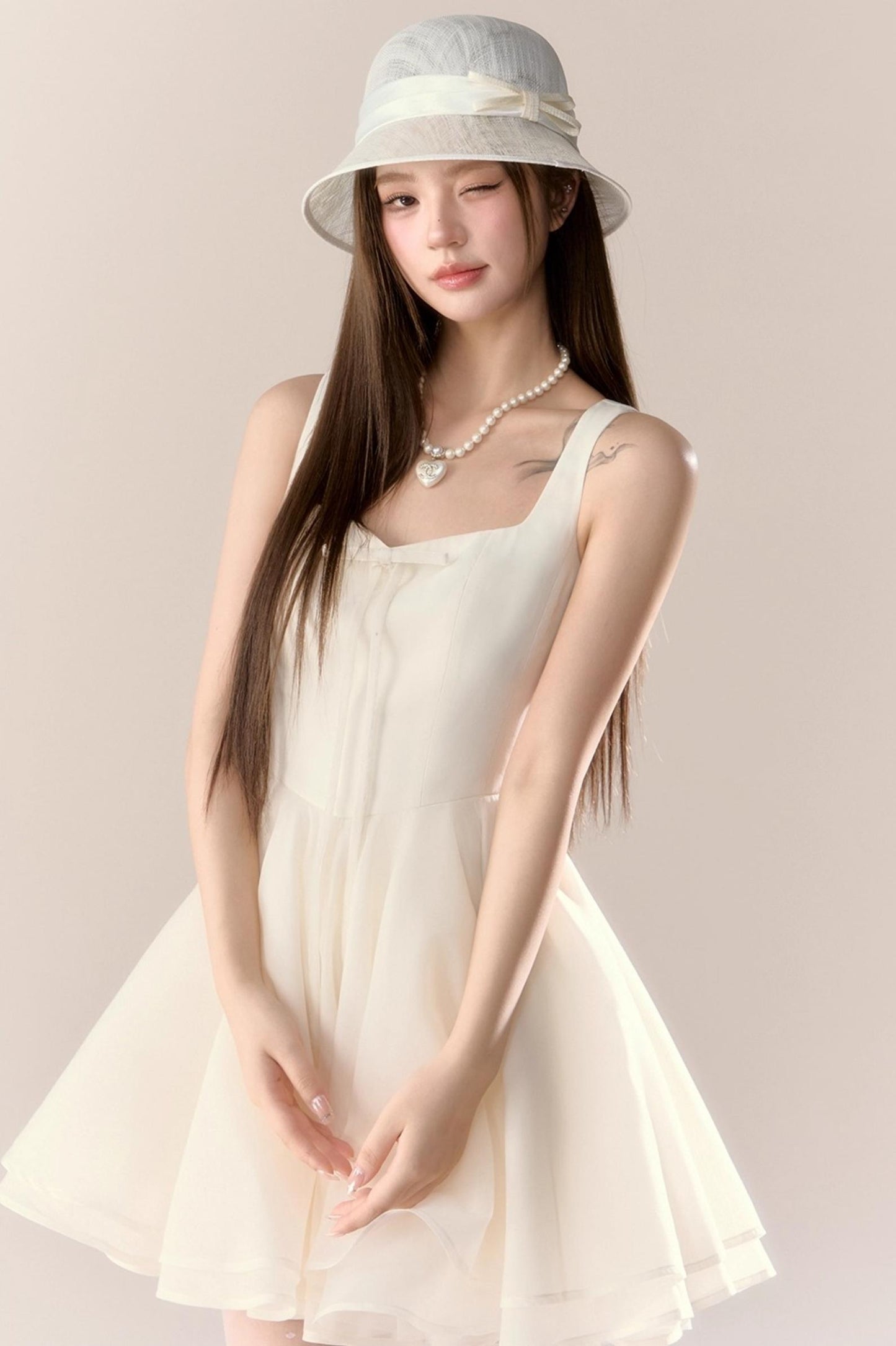 Blue Puff Dress Set-Up