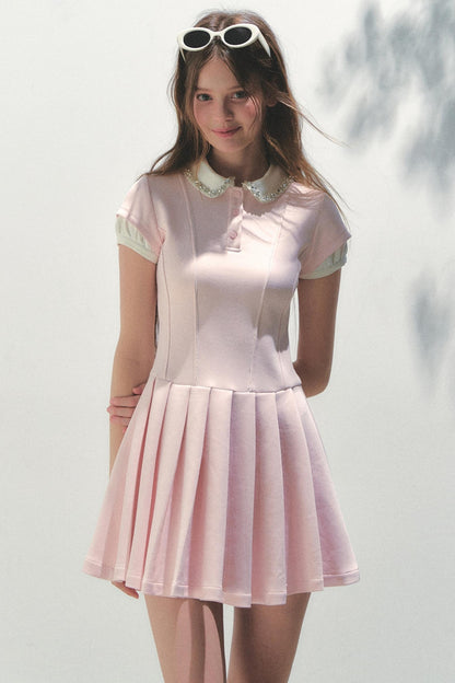 Pleated College Dress