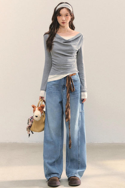 Swing Slim Fit Patchwork T-Shirt