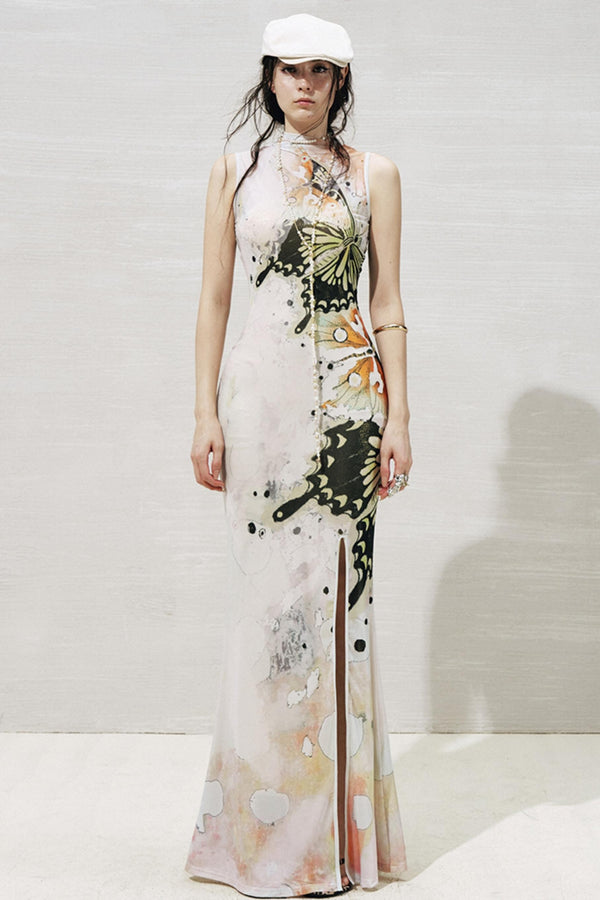 Slit Two-Piece Dress