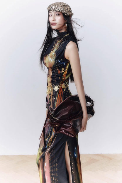 Night City Cheongsam Dress