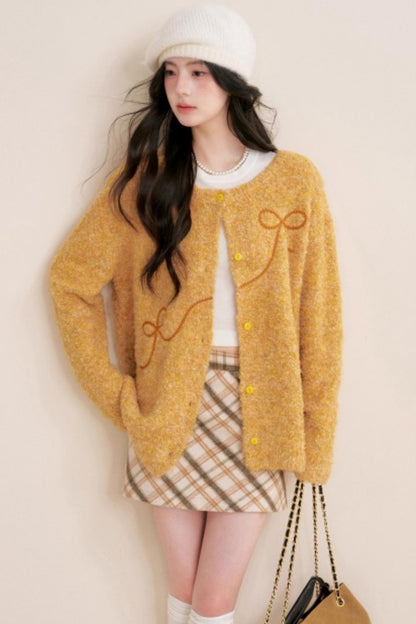 Retro Plaid Woolen Skirt