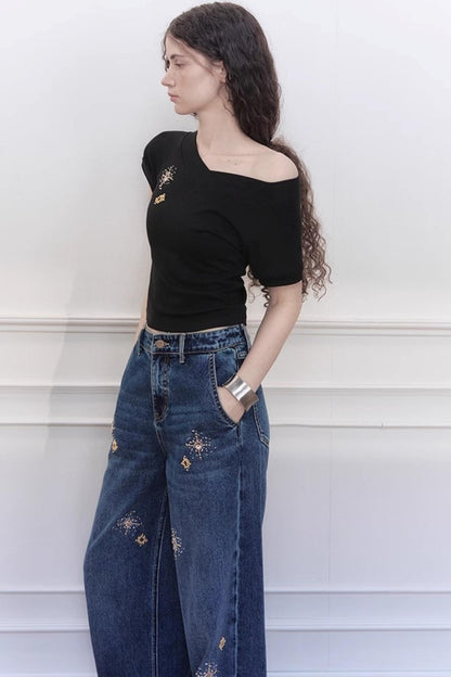 Yuan V-Neck Ribbed Top