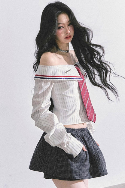 Slimming Striped Waist Top