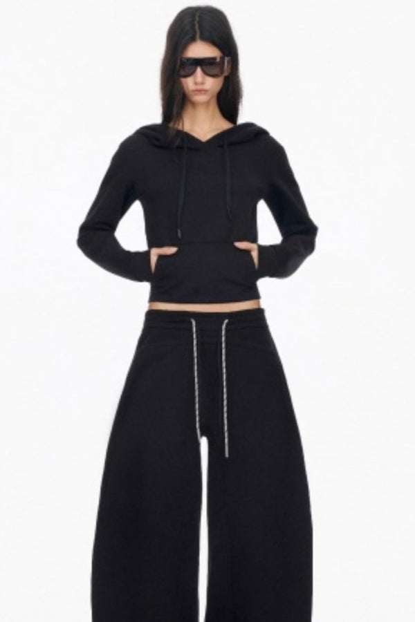 Layer Hooded Slim Sweatshirt