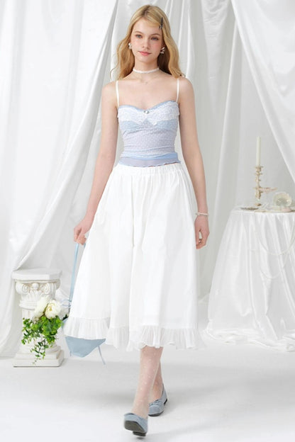 High-Waist A-Line Skirt