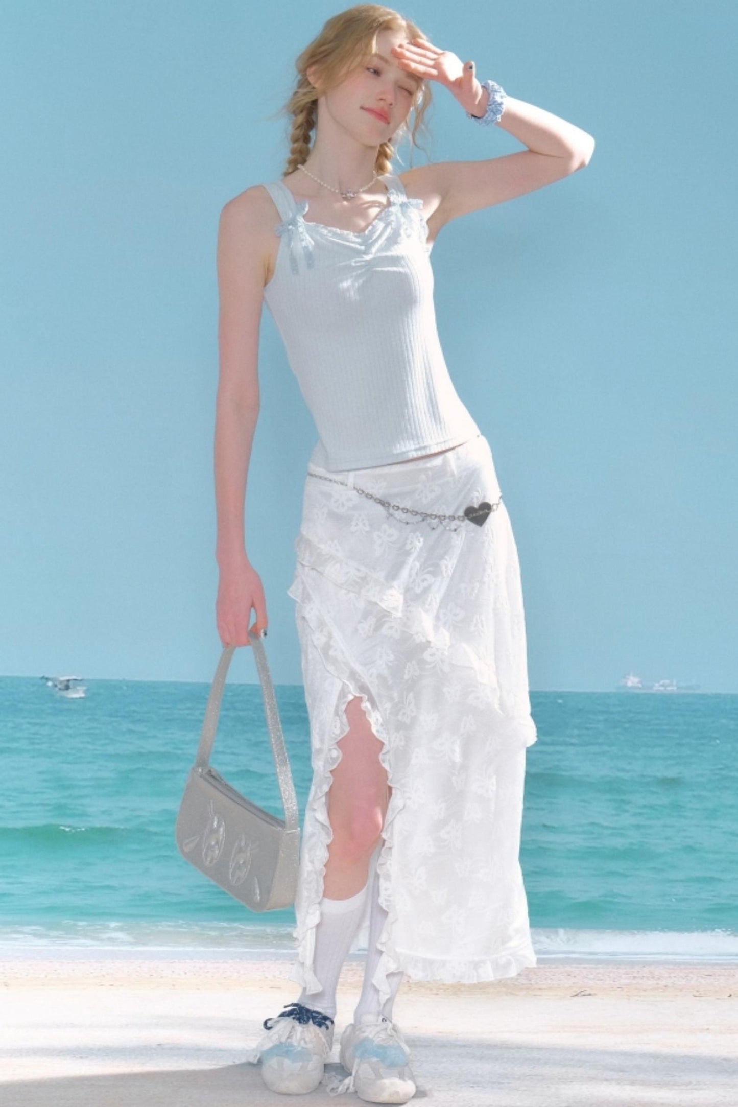 Retro Chic Bow Tank Top