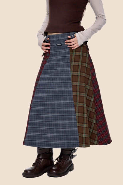 Autumn Drape Midi Skirt