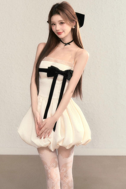 Moonlight Polka Dot Princess Puffy Dress