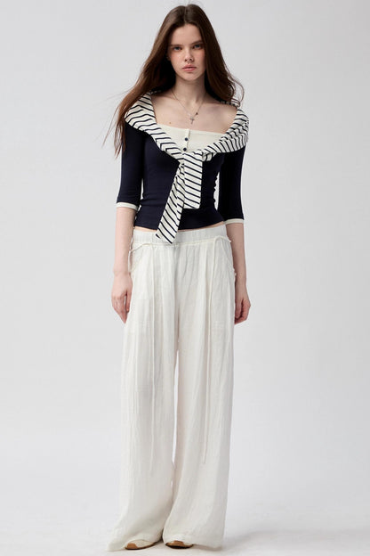 Smooth Line White Pants