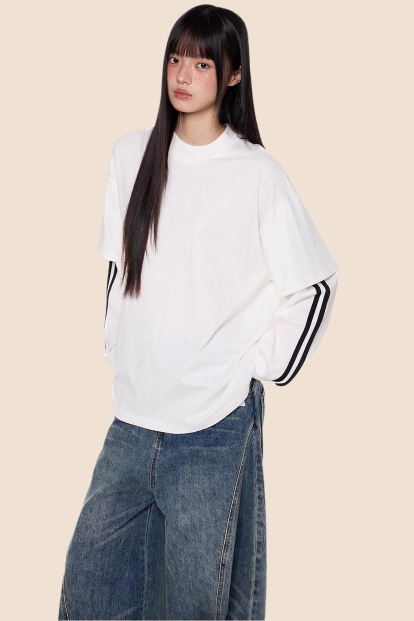 Stripe Long Sleeve Top