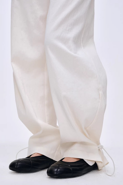Lyocell Blend Color-Block Pants