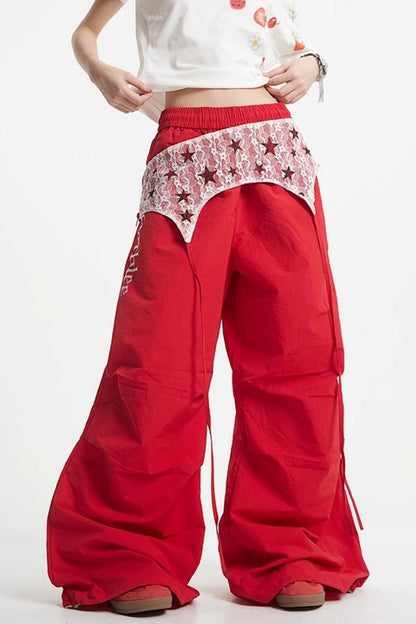 Lace Paratrooper Pants
