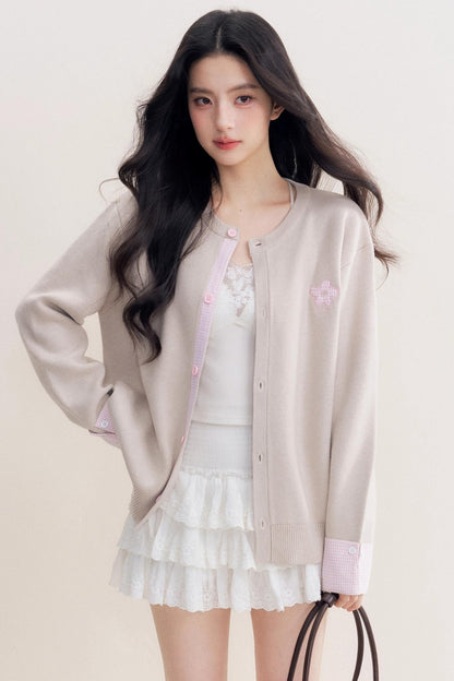 Romantic Patchwork Sweater Cardigan