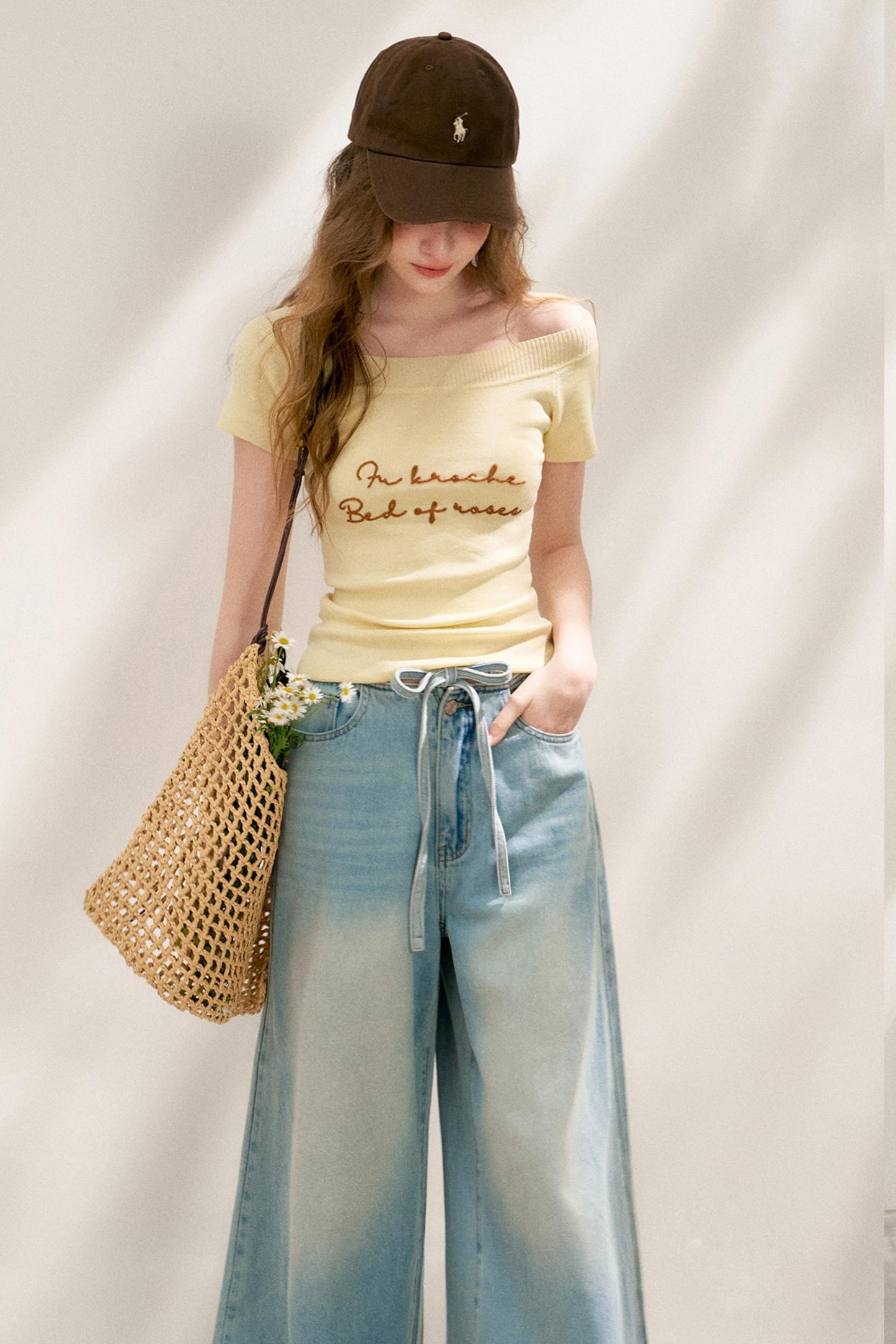 Embroidered Knit Tee