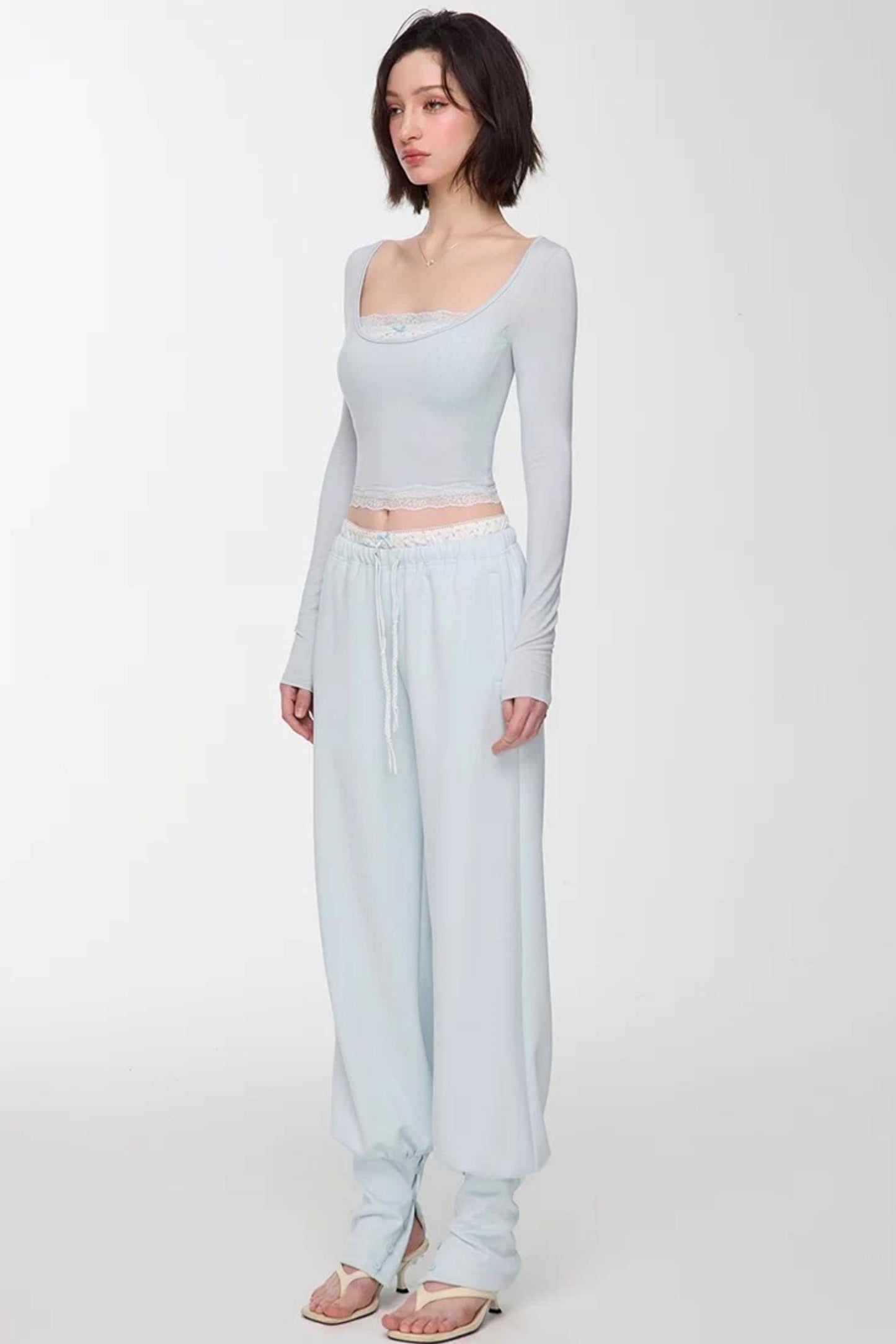 Modal Lace Slim Fit Top