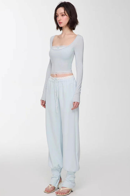 Modal Lace Slim Fit Top