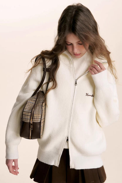 Winter Double-Zip Cardigan Jacket