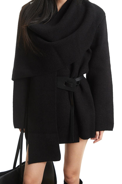 Korean Long Sleeve Knit Sweater Jacket