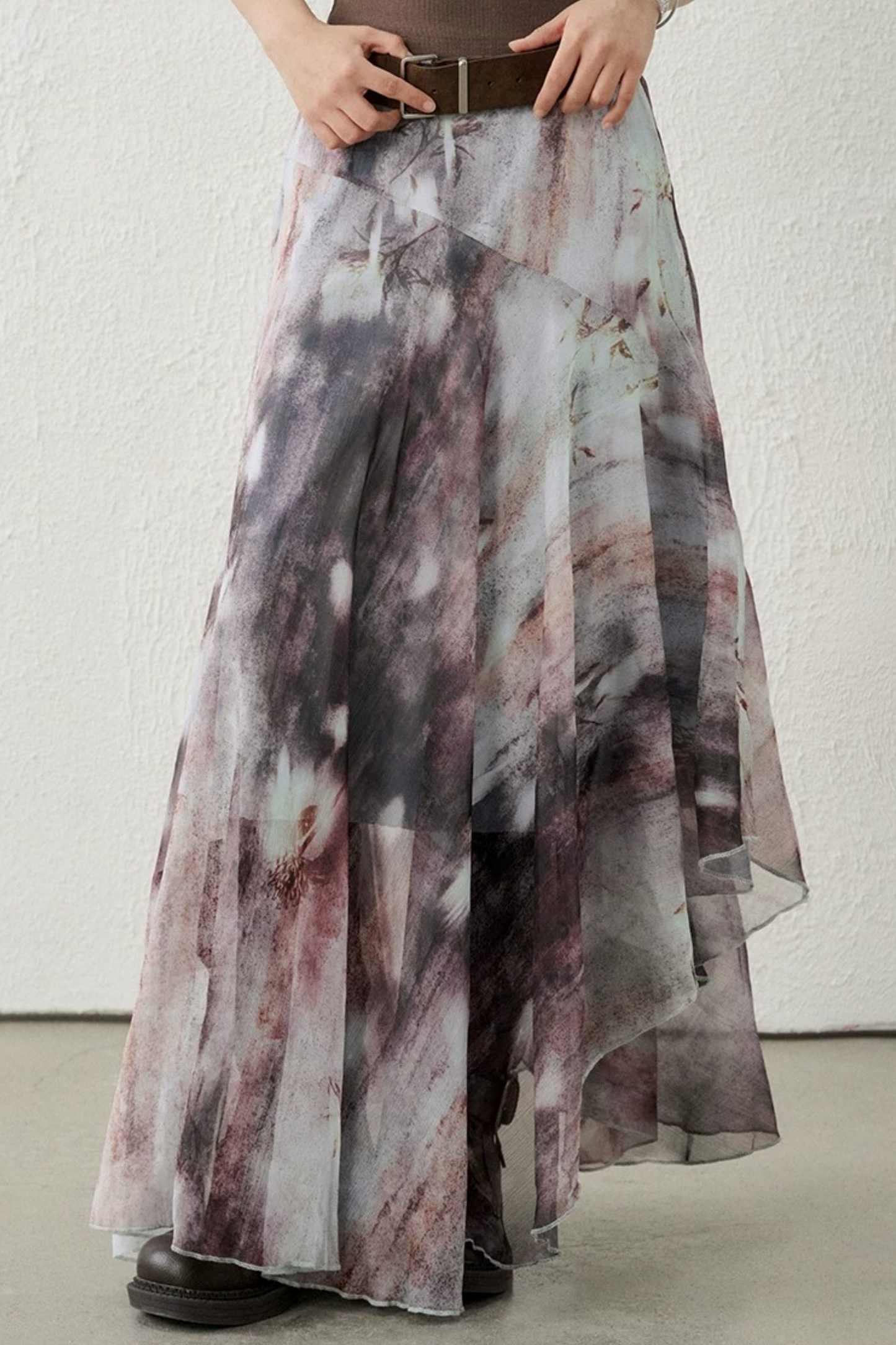 Zen-Inspired Purple Skirt