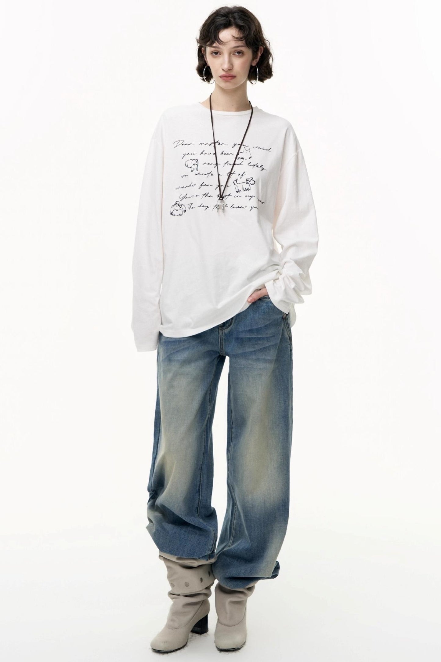 Cotton Printed Long Sleeve T-Shirt