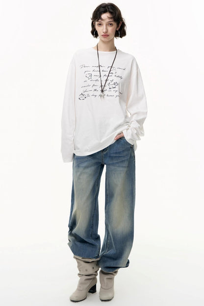 Cotton Printed Long Sleeve T-Shirt