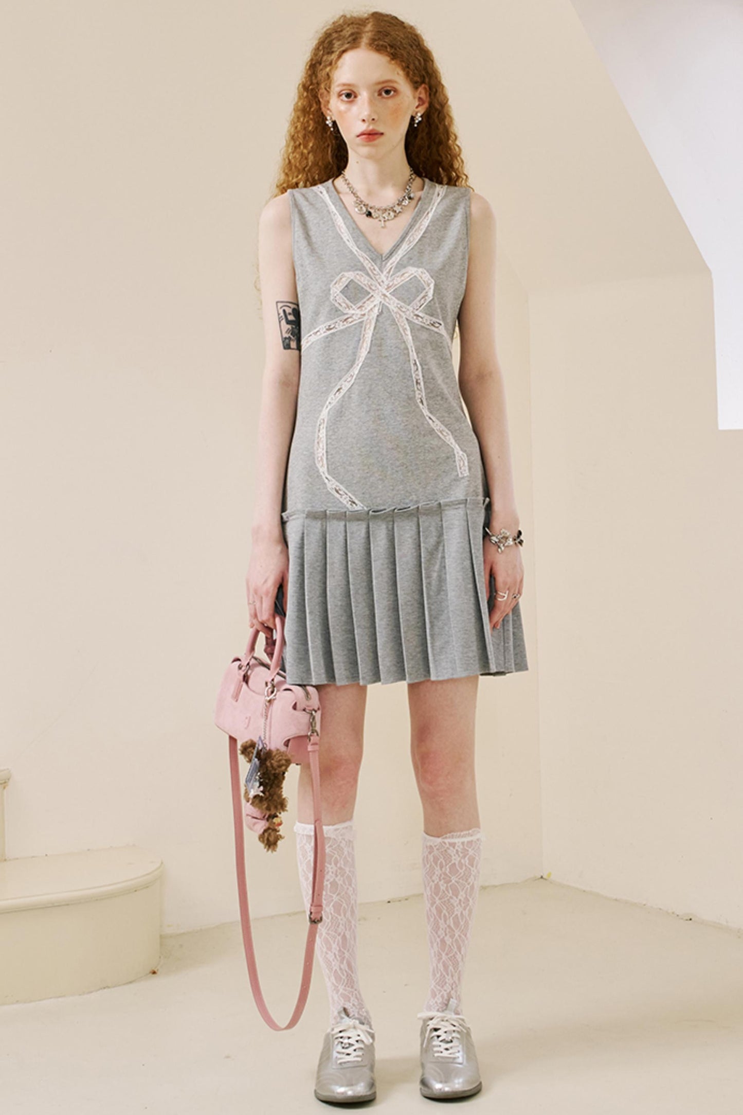 Chic Lace Knit Dress