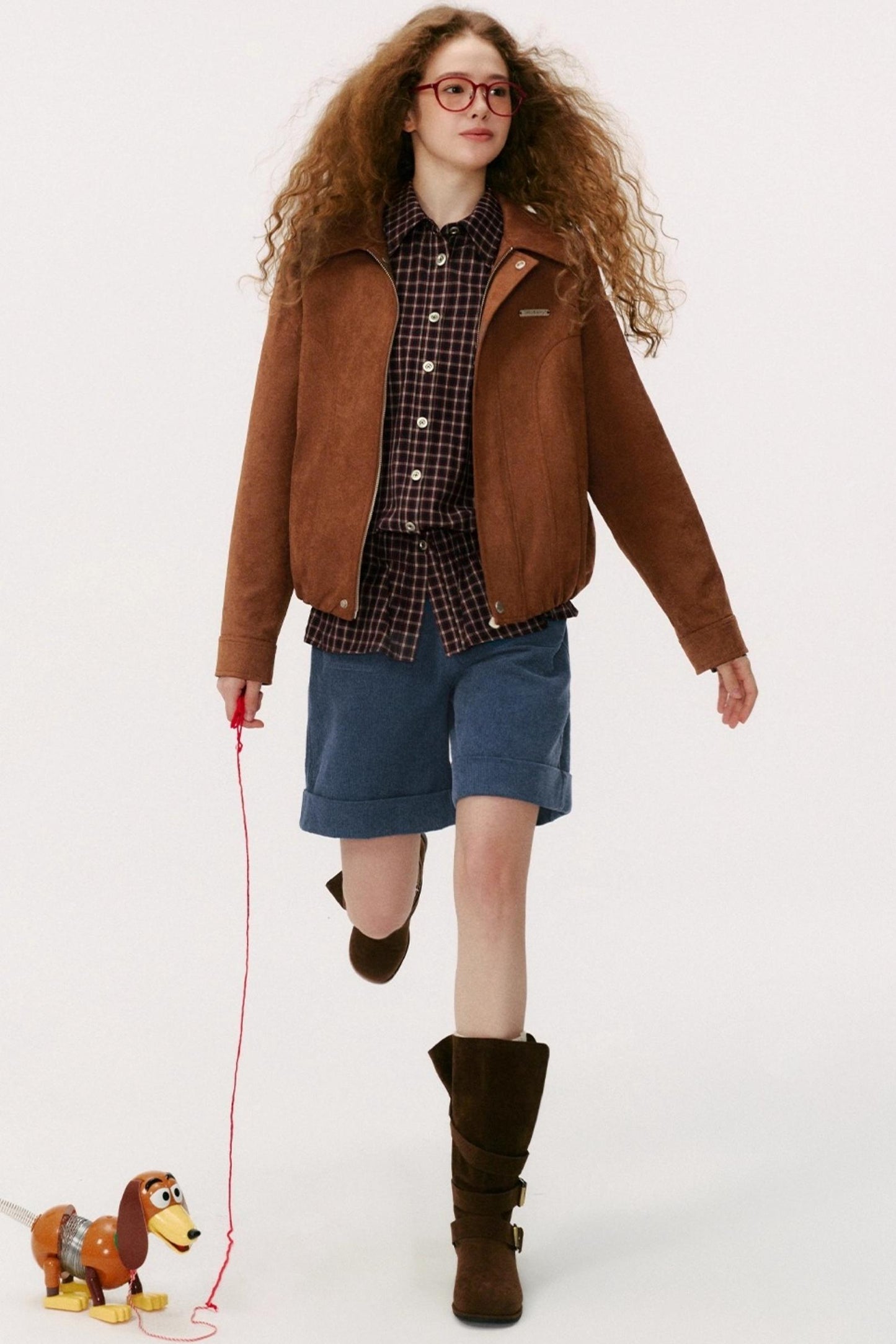 Lapel Suede Vintage Jacket