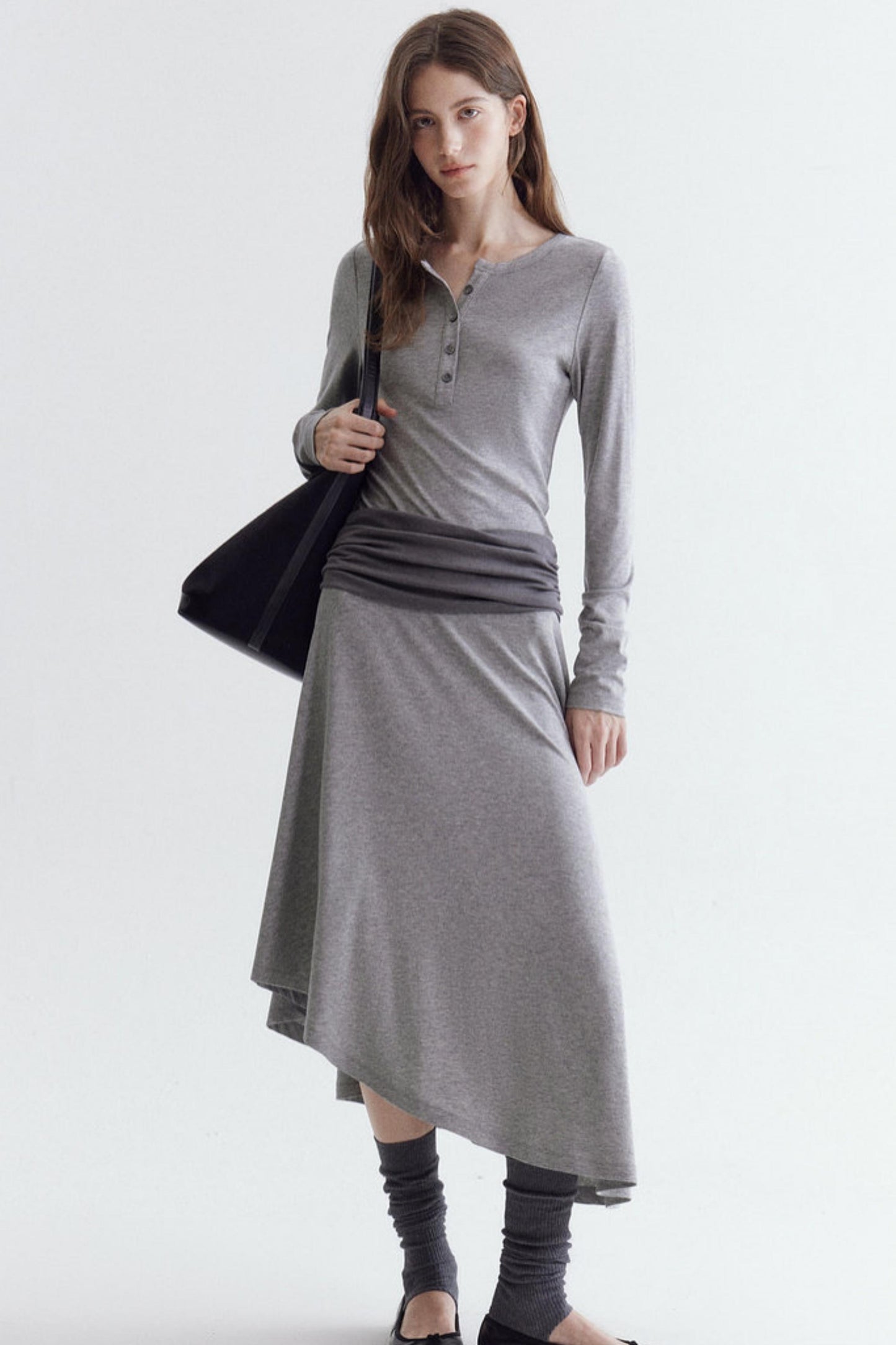 Tencel Wool Irregular Dress
