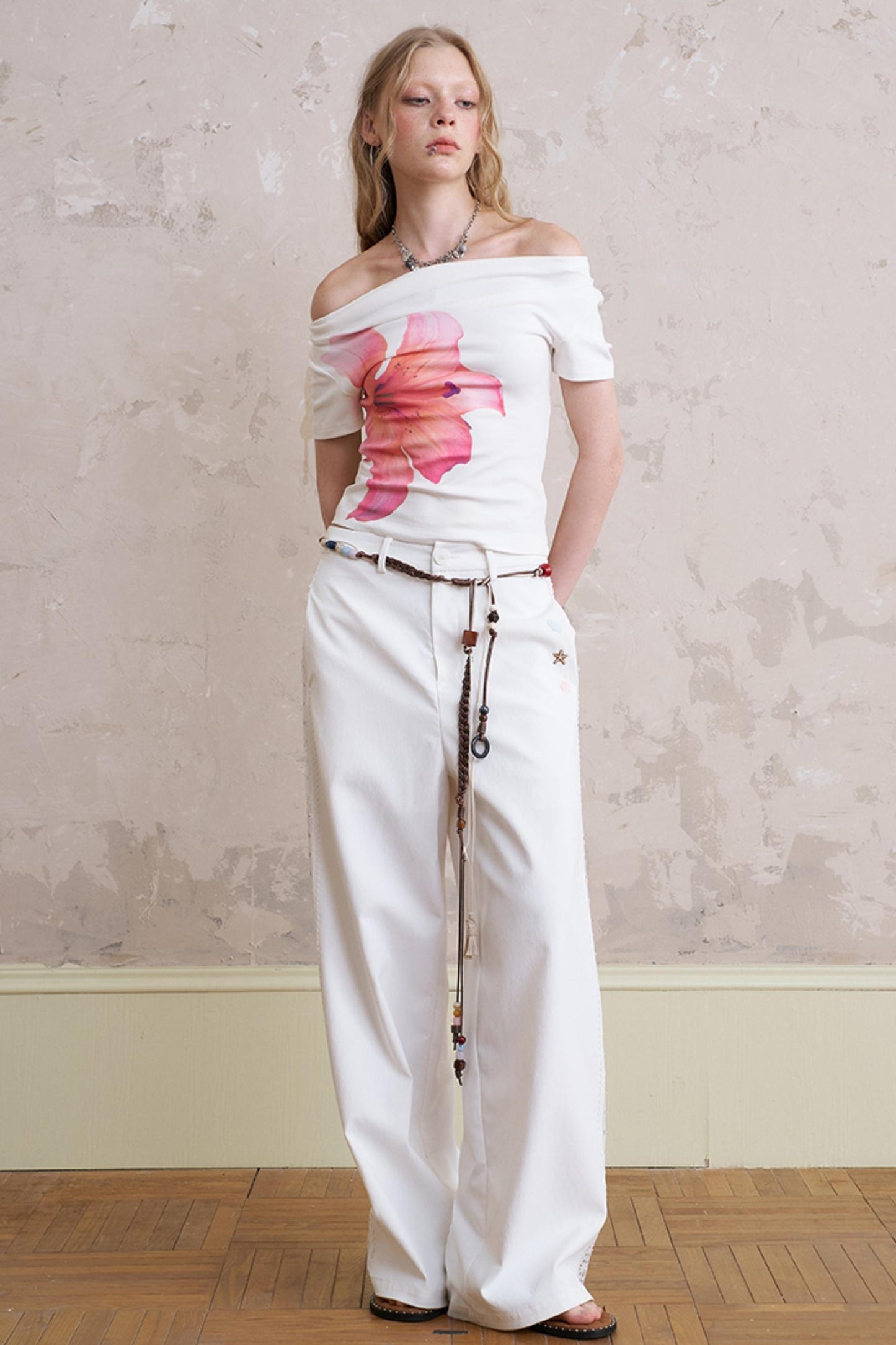 Summer Lace-Up Casual Pants