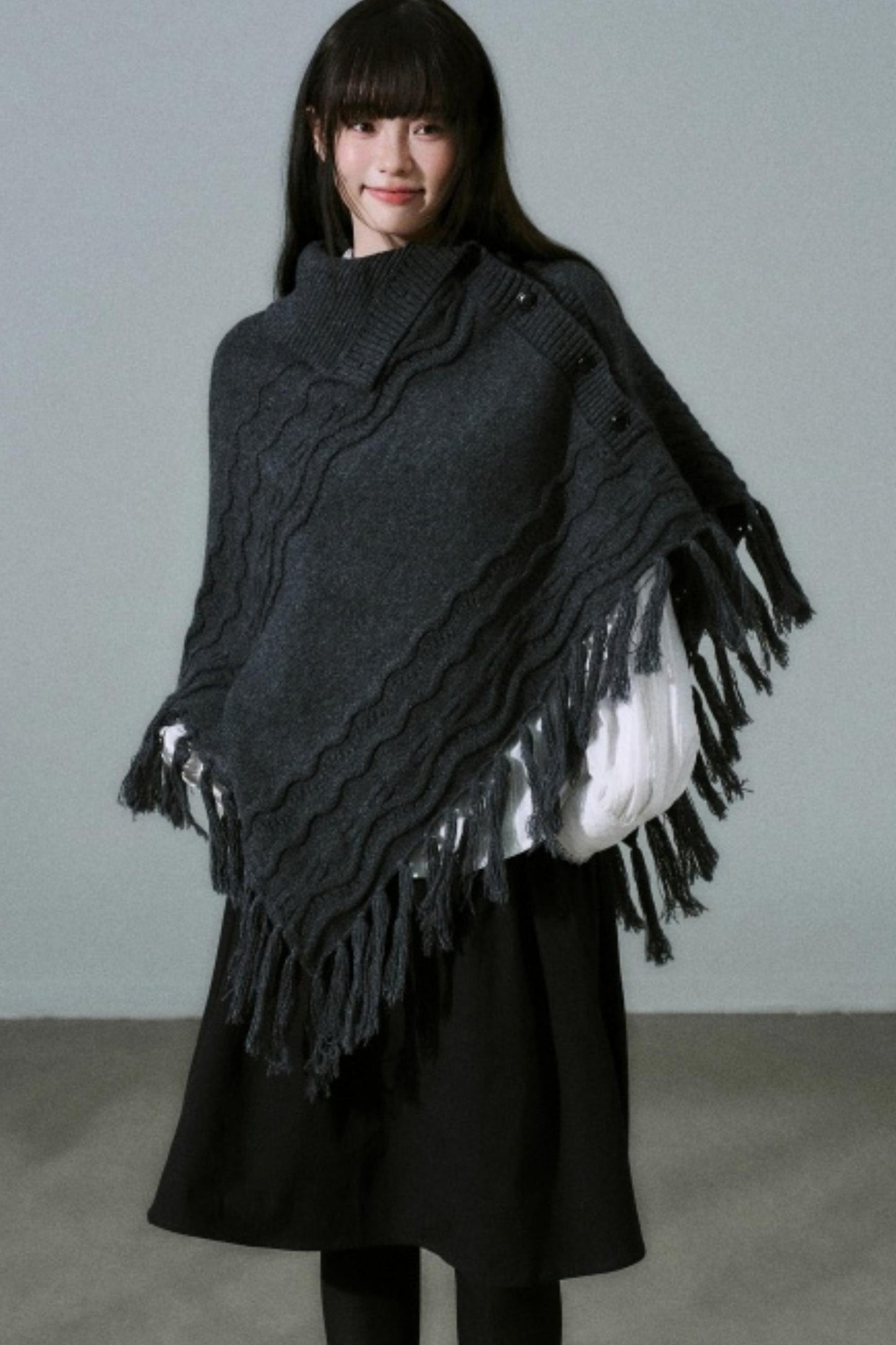 Lost Forest Wool Shawl Cape