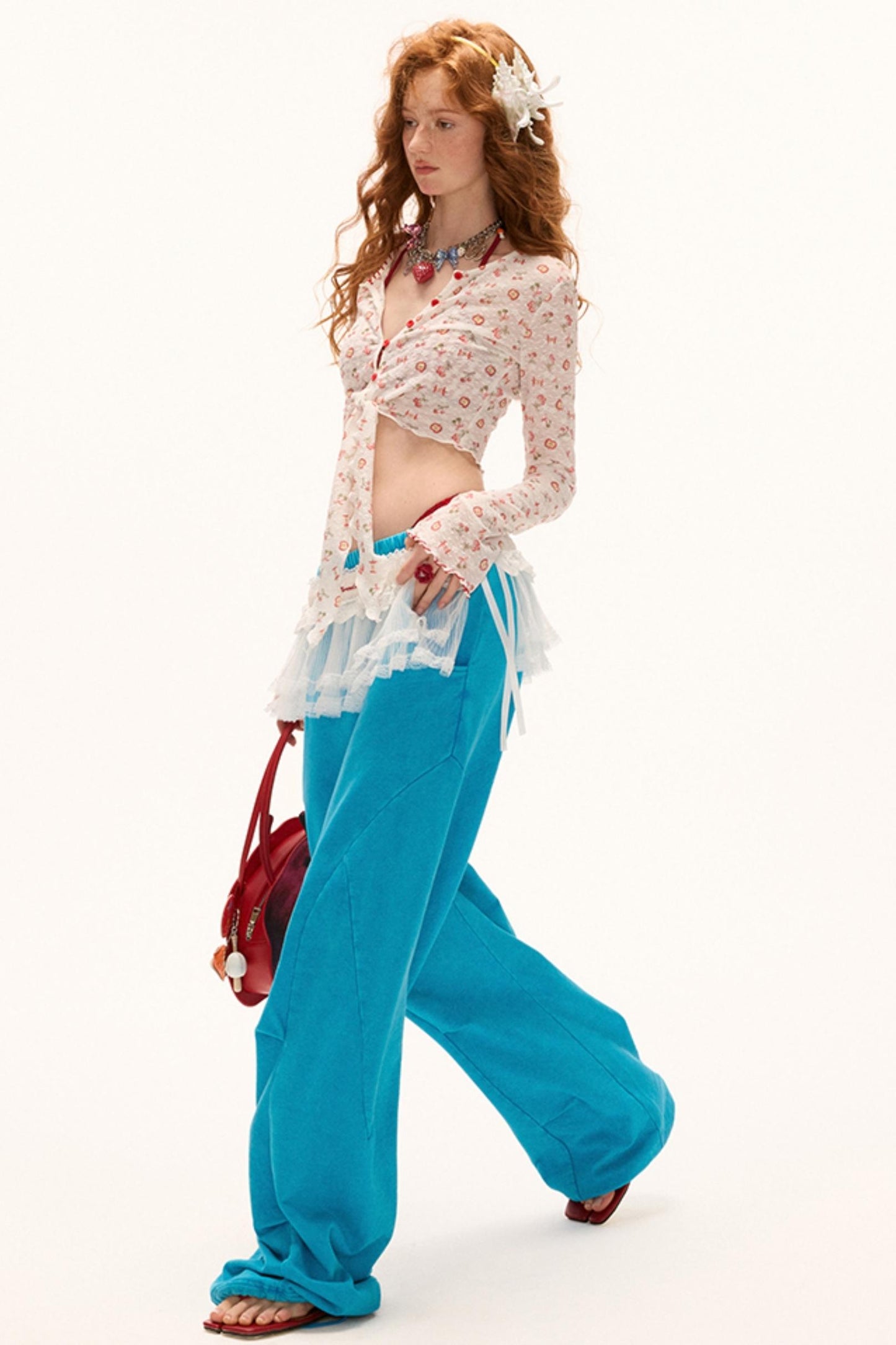 Summer Lace-Up Sleeve Tee