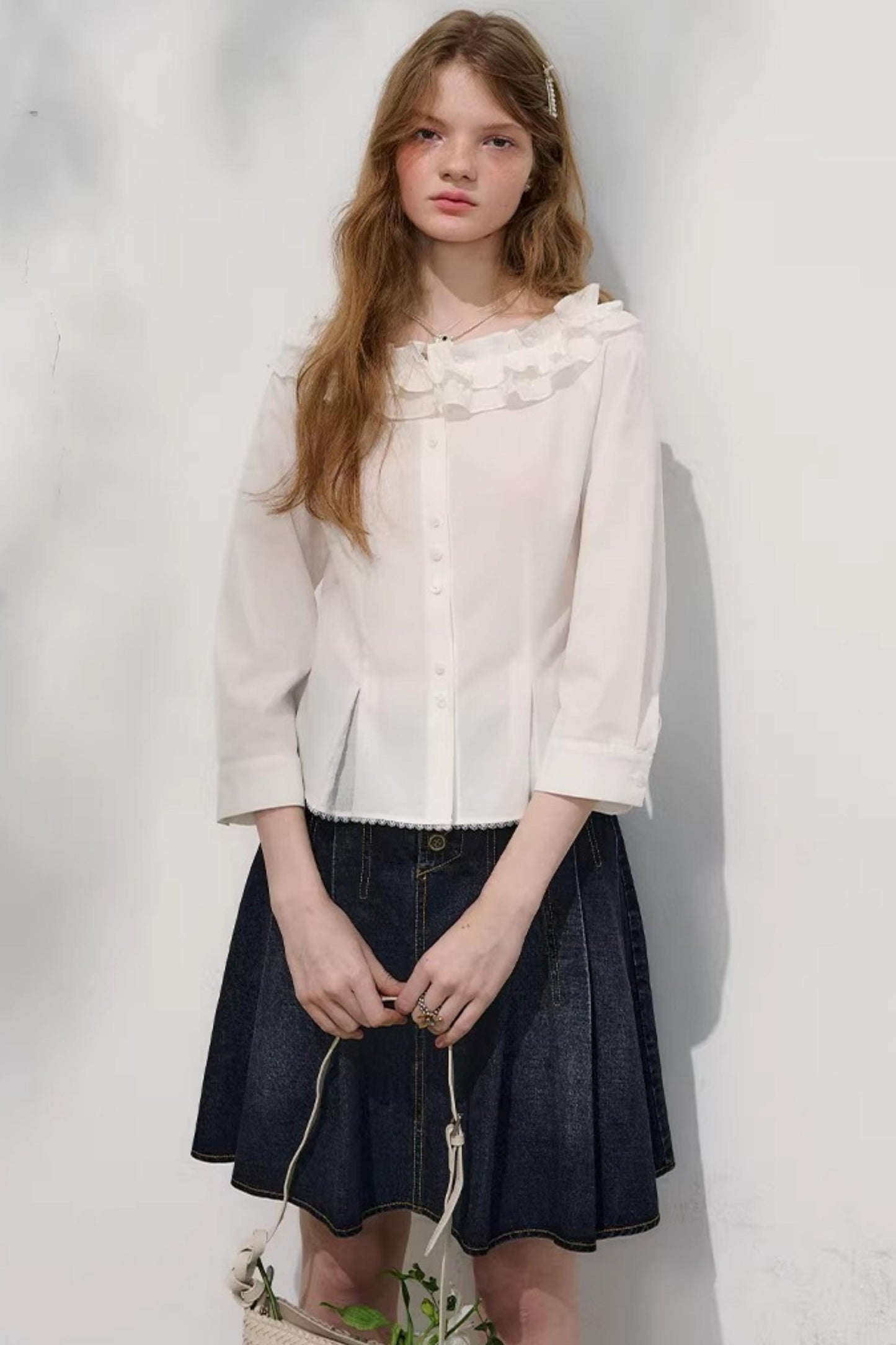 First Love Denim Skirt Set