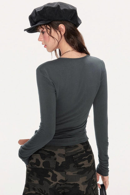 Basic Slim Long Sleeve T-Shirt