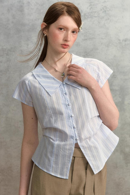 Chic Pink Striped Slim Fit Shirt