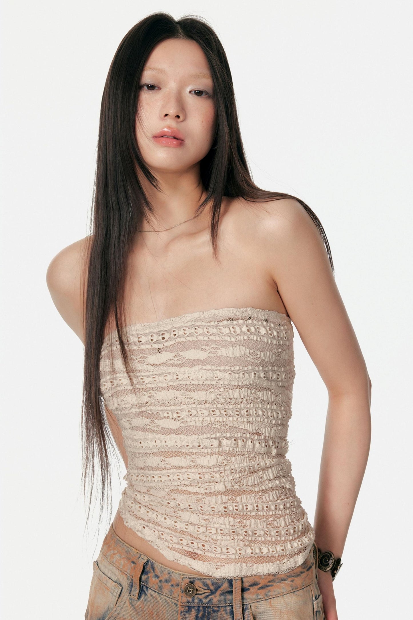 Pure Desire Lace Mesh Top